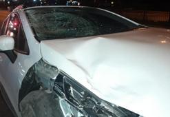 Beşiktaş’ta yolun karşısına geçmek isterken otomobilin çarptığı yabancı uyruklu kişi ağır yaralandı