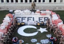 Hakkari'de 200 çuval kaçak sigara, yüz binlerce hap ele geçirildi