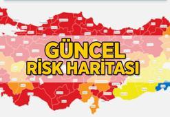 Risk haritası yeni | Koronavirüs risk haritası vaka sayısına göre düşük, orta, yüksek, çok yüksek riskli iller