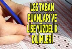 LGS taban puanları 2021 açıklandı mı? LGS lise yüzdelik dilimleri...