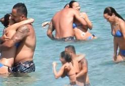 Burçin Terzioğlu ile Umut Duygu denizde aşka geldi