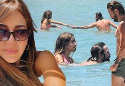 Ahmet Kural-Çağla Gizem Çelik tatilde: Aşkım elimi tut!