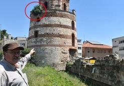 1900 yıllık geçmişi var! Tarihi kulede bakımsızlık sonrası ortaya çıktı