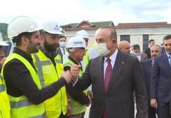 Bakan Çavuşoğlu, Sırbistanda Taşyapı şantiyesini ziyaret etti