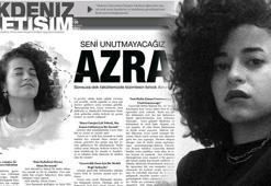 Arkadaşları, katledilen Azra'nın haberini, gözyaşlarıyla yazdı