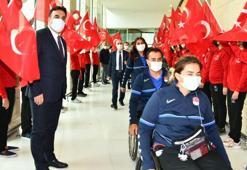 Olimpiyat şampiyonu Golbol Kadın Milli Takımı için Ankara'da karşılama töreni düzenlendi