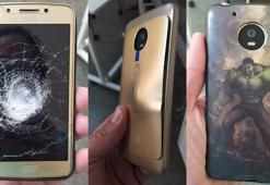 Hulk kılıflı telefon sahibini mermiden korudu, sosyal medyanın gündemine girdi!