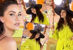 Fahriye Evcen'den Cadılar Bayramı'na özel pozlar