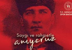 Spor camiasından '10 Kasım' mesajları
