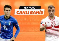 İtalya - İsviçre maçı Tek Maç ve Canlı Bahis seçenekleriyle Misli.com’da