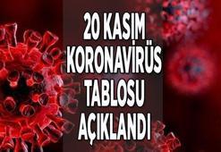 Son dakika || 20 Kasım koronavirüs tablosu (korona vaka sayısı ve ölü sayısı): Türkiye korona tablosu son durumu nedir?