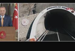 Son dakika... Cumhurbaşkanı Erdoğan'dan Pirinkayalar Tüneli açılışında önemli açıklamalar