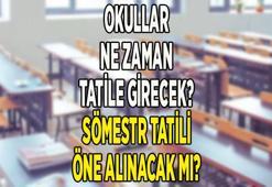Okullar erken mi kapanacak, son dakika sömestr tatili öne mi alınacak 2022? 15 tatil uzayacak mı, okullar ne zaman tatile girecek?