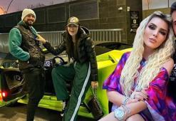 Selin Ciğerci ve Gökhan Çıra lüks arabasıyla poz verdi