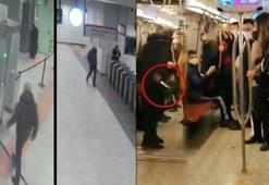 Kadıköy'deki bıçaklı saldırıda yeni görüntü! Metroya bıçakla nasıl girdiği belli oldu