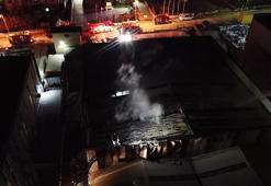 Tuzla'da mobilya fabrikasında korkutan yangın