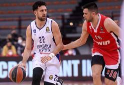 Anadolu Efes'i Sloukas yıktı! Olympiakos son saniyede galip