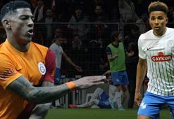 Son dakika haberi: Galatasaray - Rizespor maçında saha karıştı! Gedson'a şişe fırlatıldı