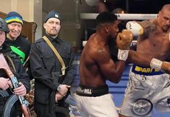 Dünya ağır sıklet boks şampiyonu Oleksandr Usyk savaşa katıldı!