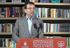 İmamoğlu, 'Kütüphane Troleybüs'ün açılışını yaptı