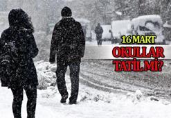 BUGÜN (16 MART) OKUL VAR MI? Çarşamba günü okullar tatil mi, hangi illerde okullar kar tatili edildi?