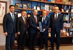 Türkmen Bakan Maruf'dan, Yalçın Topçu'ya ziyaret