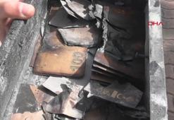 Mobilya fabrikasındaki yangında çelik kasadaki paralar da yanmış