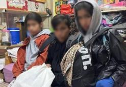 Evden kaçan 3 kardeş markete sığındı!