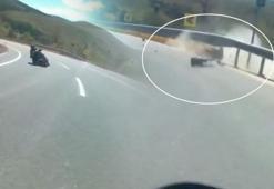 Feci kaza kask kamerasında! Ölüme böyle gitmişler