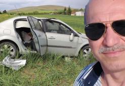 Tarlaya uçan otomobilin sürücüsü hayatını kaybetti