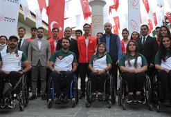 Mete Gazoz adına dikilen menzil taşı açıldı