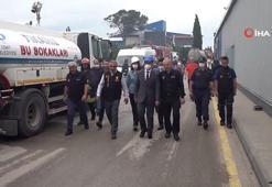 Küle dönen fabrika, yangının boyutunu gözler önüne serdi