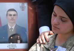 Şehit eşini 'Bizim ne güzel hayallerimiz vardı' diyerek uğurladı