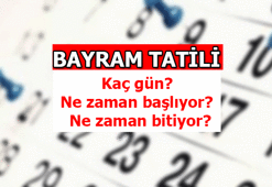 BAYRAM TATİLİ kaç gün? 2022 Kurban Bayramı tatili ne zaman bitiyor?