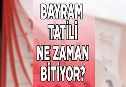 BAYRAM TATİLİ ne zaman bitiyor 2022, Kurban Bayramı tatili bitti mi? Kurban Bayramı tatili kaç gün, 9 gün mü, ne zaman sona eriyor?
