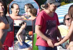 Kaan Tangöze ve Kıvılcım Ural önce şakalaştı, sonra romantik anlar yaşadı