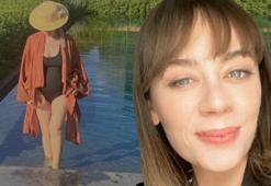 Anne olmak için gün sayan Demet Evgar'dan havuz pozu