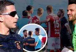 Galatasaray'da Ömer Bayram çılgına döndü! Okan Buruk sahaya daldı