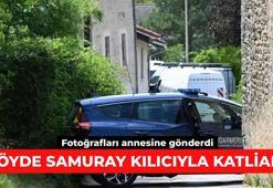 Köyde samuray kılıcıyla katliam! Fotoğrafları annesine gönderdi