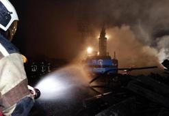 Ankara'da palet fabrikasında çıkan yangın korkuttu