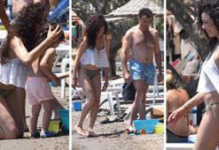 Azra Akın ailesiyle Bodrum tatilinde