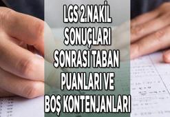 LGS 2.nakil sonuçları TABAN PUANLARI 2022 || 2022 MEB LGS boş kontenjanlar ve lise taban puanları sorgulama