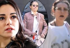 Özgü Namal'dan set ziyareti! Saçındaki beyazlar dikkat çekti