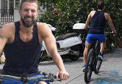 Harun Tan sahil boyu pedal çevirdi!