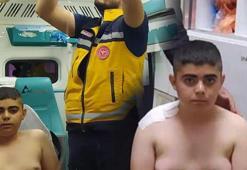 13 yaşındaki İbrahim'in omuzuna yorgun mermi isabet etti