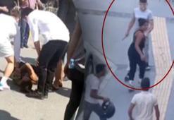 Kavga ettiği kişilere salladığı bıçak, nişanlısına denk geldi