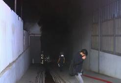 Bursa'da otomobil bakım servisinde korkutan yangın