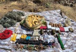 Tendürek Dağı’nda el bombası ve patlayıcı ele geçirildi