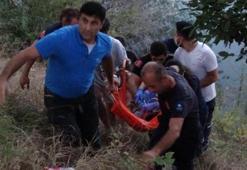 Yaya köprüsünden ıramağa atladı! Tüm çabalara rağmen kurtarılamadı