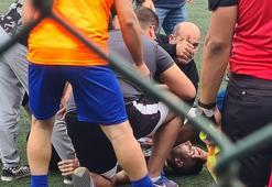Amatör maçta kalbi durdu